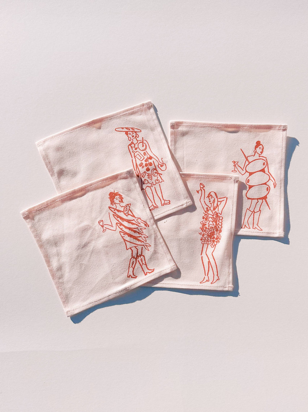 Phthalo Ruth x Julie Peach - Dinner Girls Cocktail Napkins