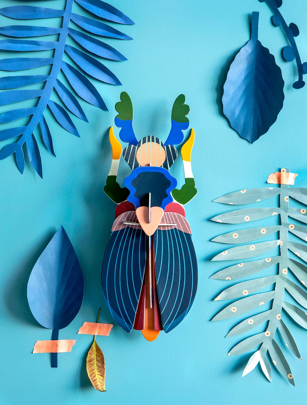 Papercraft Japanese Beetle