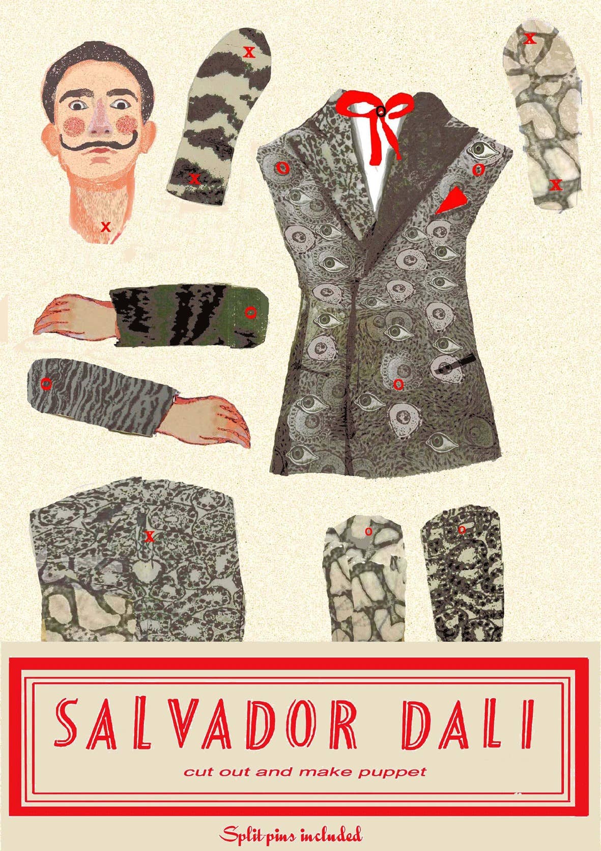 Dali Cut Out and Make Puppet