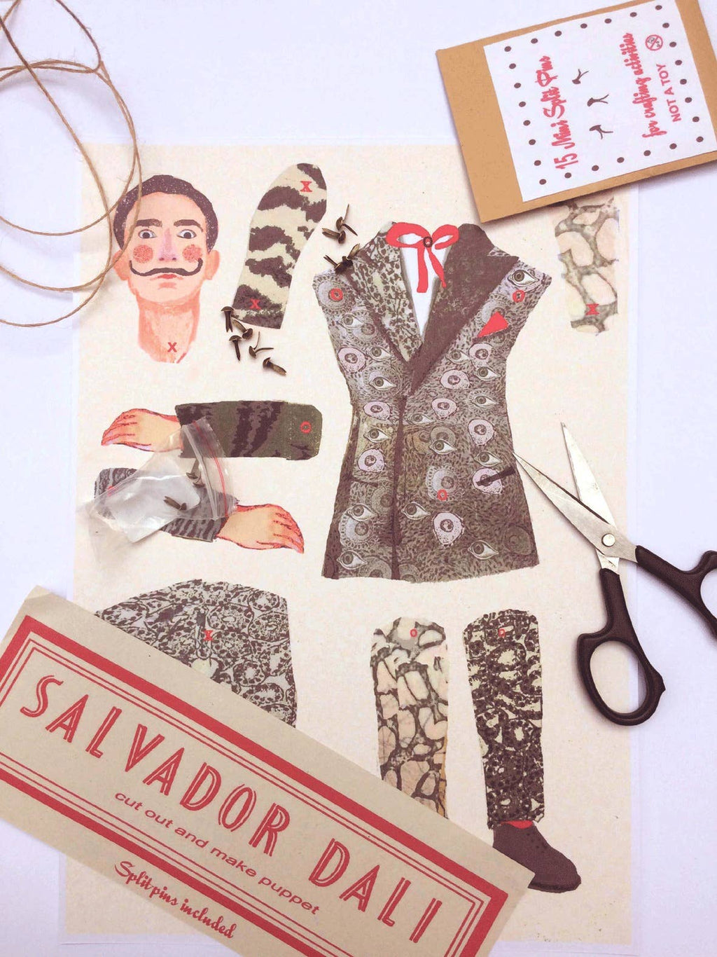 Dali Cut Out and Make Puppet