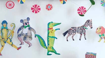 Cut and make Zebra Puppet